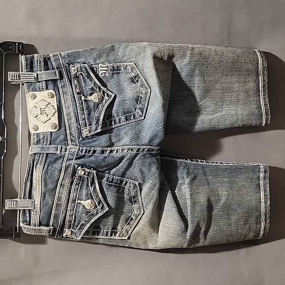 (J12) Miss Me Bermuda Juniors sz 14 - Picture 2 of 8